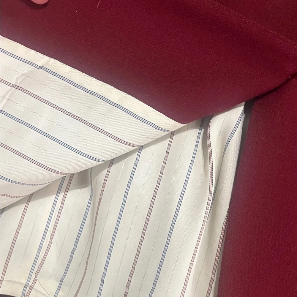 Vintage 100% Pure Wool Charter Club Burgundy Blazer
